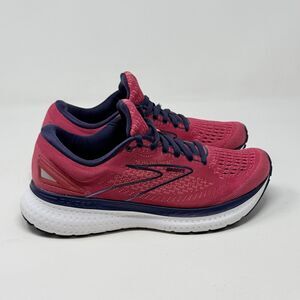 Brooks Glycerin 19 Sneakers Womens 8 Pink Blue Running Walking Training Shoes
